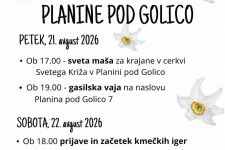 Vabilo na krajevni praznik KS Planina pod Golico